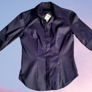 EXPRESS STRETCH WOMEN 3/4 SLEEVE BLOUSE - SIZE 1/2